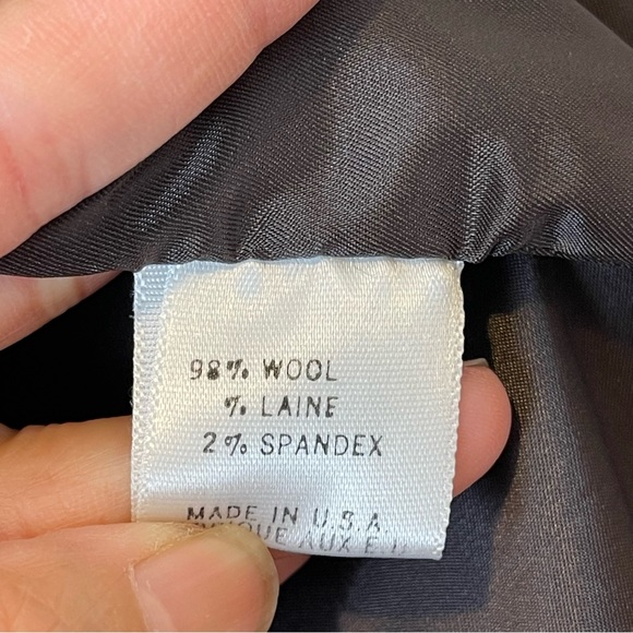 Theory Herringbone Tweed Wool Blend Jacket Sz. 2 - Picture 9 of 10